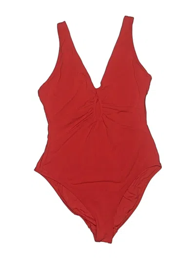 Pre-owned Robin Piccone One Piece Swimsuit In Red