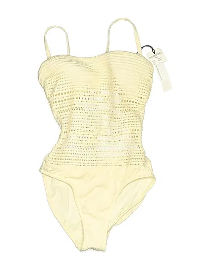 Pre-owned Robin Piccone One Piece Swimsuit In White