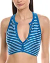 Robin Piccone Parker Triangle Bra In Blue