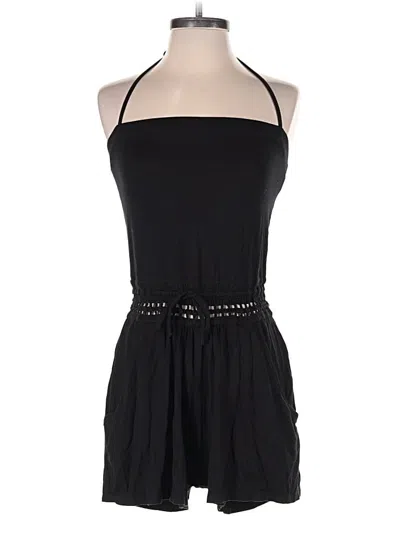 Pre-owned Robin Piccone Romper In Black