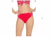 Robin Piccone Sailor High Waist Bikini Bottom In Fiery Red In Red