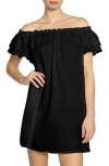Robin Piccone Summer Ruffle Off The Shoulder Cover-up Dress