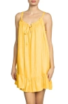 Robin Piccone Summer Sleeveless Cover-up Dress In Yolk
