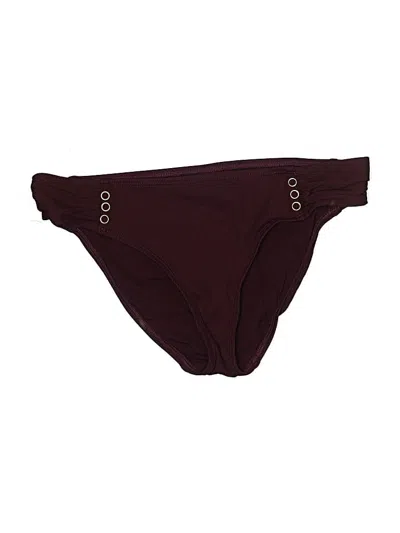 Pre-owned Robin Piccone Swimsuit Bottoms In Burgundy