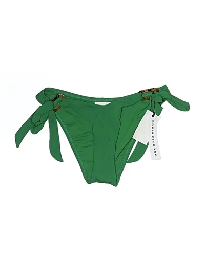Pre-owned Robin Piccone Swimsuit Bottoms In Green