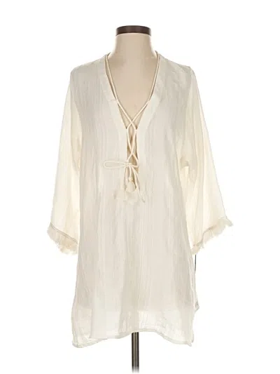 Pre-owned Robin Piccone Swimsuit Cover Up In White