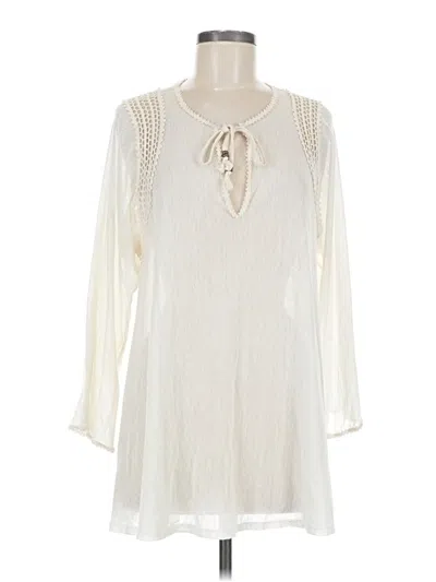 Pre-owned Robin Piccone Swimsuit Cover Up In White