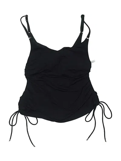 Pre-owned Robin Piccone Swimsuit Top Black Strapless Neckline Swimwear