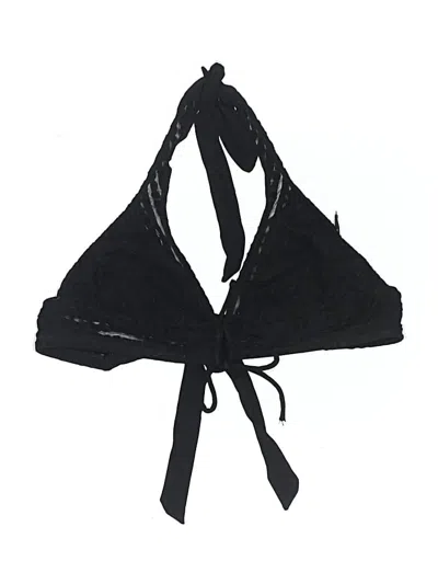 Pre-owned Robin Piccone Swimsuit Top Black Swimwear