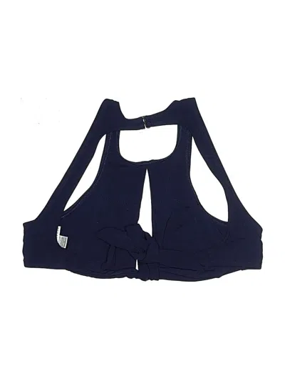 Pre-owned Robin Piccone Swimsuit Top Blue Swimwear