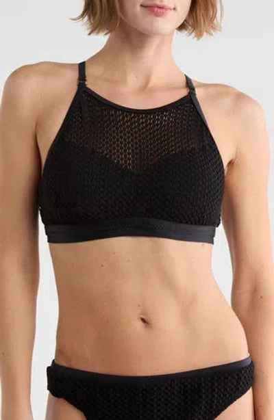 Robin Piccone Tank Bikini Top In Black