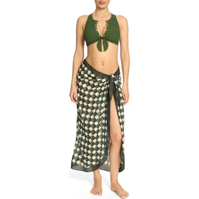 Robin Piccone Theda Long Pareo In Green