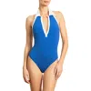 Robin Piccone Tierna Collared One-piece Swimsuit