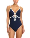 Robin Piccone Tierna One Piece Swimsuit In Blue
