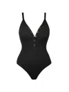 Robin Piccone Women's Amy One-piece Swimsuit In Licorice