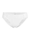 Robin Piccone Amy Side Tab Bikini Bottoms In White