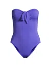 Robin Piccone Women's Ava Bandeau One-piece Swimsuit In Ube