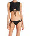 Robin Piccone Women's Pua Tie Side Bikini Bottom In Black In Black