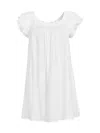 Robin Piccone Women's Ruffle Shift Dress In White