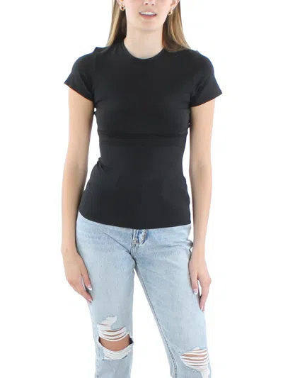 Robin Piccone Womens Solid Nylon Pullover Top In Black