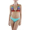 ROBIN PICCONE YASMINE WOMENS RIBBED POLYESTER SWIM BOTTOM SEPARATES