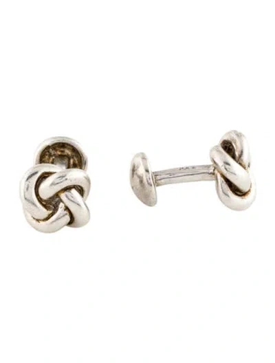 Pre-owned Robin Rotenier Knot Cufflinks In Multi