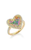 Robinson Pelham 14ct Yellow Gold Fortune Heart Ring