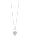 Robinson Pelham 14k White Gold Fortune Heart Diamond Necklace In Brown