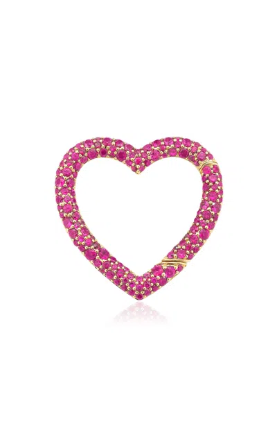 Robinson Pelham 18ct Yellow Gold Pink Identity Heart