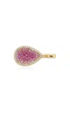 Robinson Pelham 18ct Yellow Gold Pink Identity Pommel