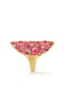 Robinson Pelham 18ct Yellow Gold Pink Vault Ring