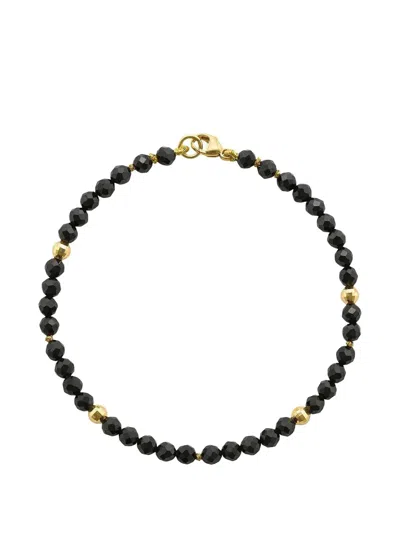 Robinson Pelham Utopia Noir Yellow Gold Gemstone Bracelet In Black
