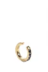 Robinson Pelham Womens 14kt Yellow Gold Sapphire Mono Hoop Earring Cuff In Gold