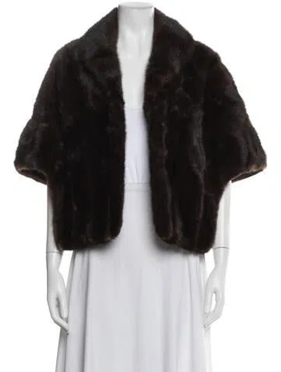 Pre-owned Robinson's California Fur Jacket In Brown