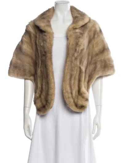 Pre-owned Robinson's California Mink Fur Jacket In Neutral