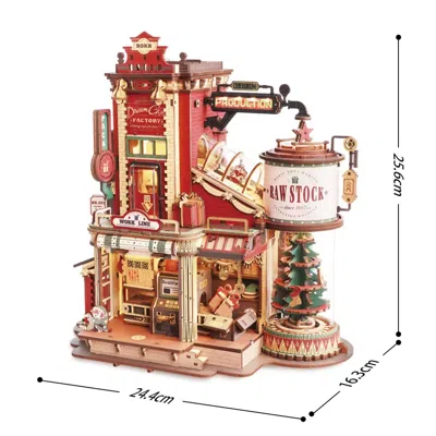 Robotime Rokr 3d Wooden Music Box Puzzle - Ideal Christmas Gift For Kids And Adults