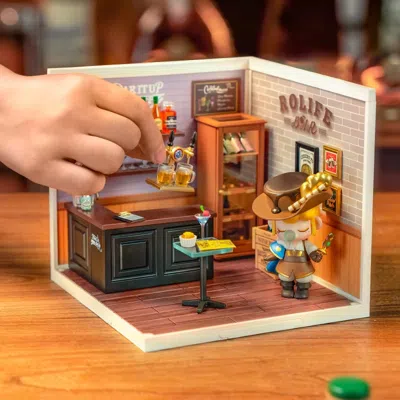 Robotime Rolife Super Creator Series Plastic Dollhouse Building Blocks - Leisurely Cheers In Multi