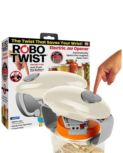 Robotwist Electric Automatic Jar Opener - One Touch For Jars Of All Sizes In White