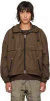 Robyn Lynch Brown Lightweight Recycled Nylon Jacket In Brown