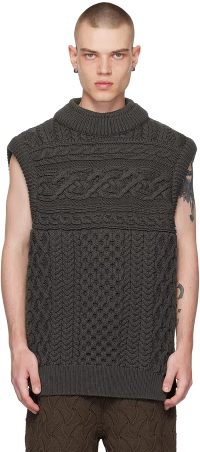 Robyn Lynch Brown Oversized Vest In 22676062 Brown