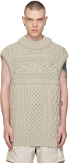 Robyn Lynch Gray Oversized Vest In 22676064 Grey