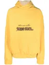 ROBYN LYNCH SLOGAN EMBROIDERY OVERSIZED HOODIE