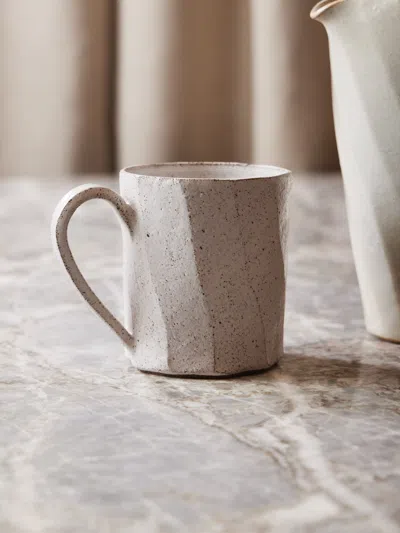 Robynn Storgaard Diagonal Ceramic Mug  Abask Luxury Gift In Animal Print
