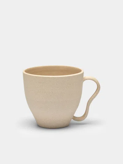 Robynn Storgaard Wavy Ceramic Mug  Abask Luxury Gift In Gold
