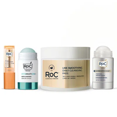 Roc 24-hr On-the-go Skin Kit In Transparent