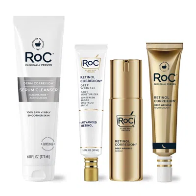 Roc Deep Wrinkle Daily Routine In Gold