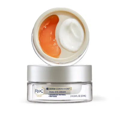 Roc Derm Correxion Dual Eye Cream In Transparent