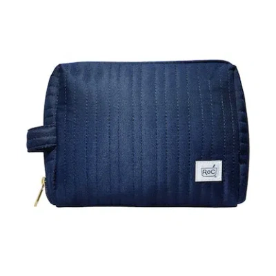 Roc Free Gift:  Skincare Cosmetic Bag In Blue