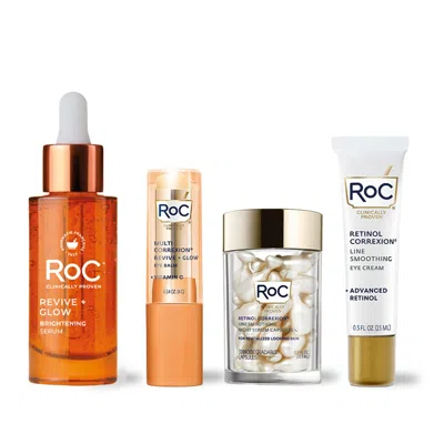 Roc Glow + Smooth Am & Pm Set In Transparent