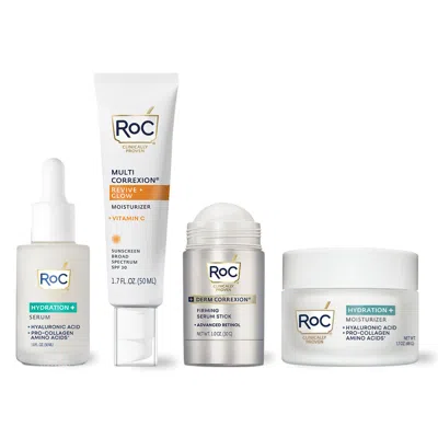 Roc Hydrate + Firm Am & Pm Routine In Transparent